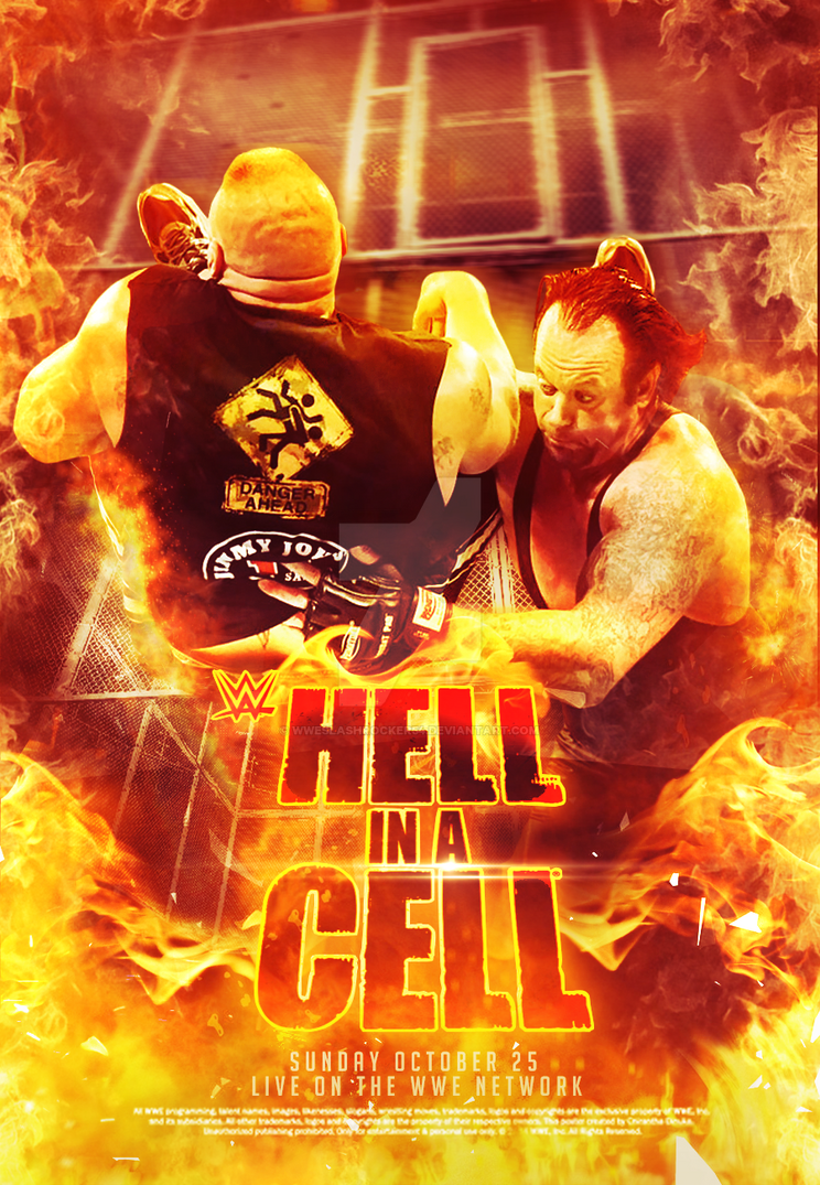 WWE Hell In A Cell 2015 Poster by WWESlashrocker54