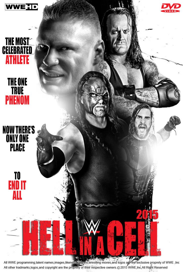 WWE Hell In A Cell 2015 Poster V 2 by edaba7