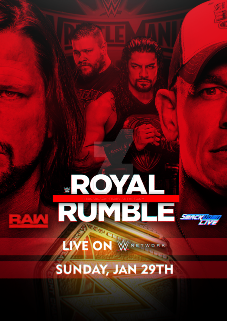 WWE Royal Rumble 2017 Custom Poster [HD] by EdgarLazarte