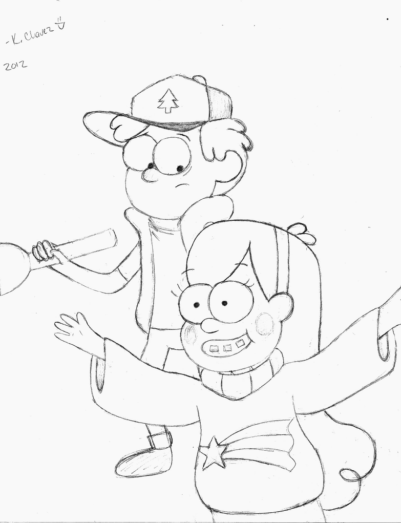 mabel and dipper coloring pages - photo #16