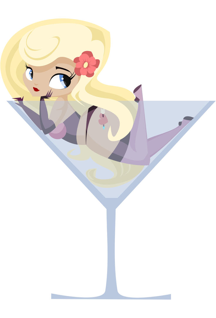 clipart girl in martini glass - photo #27