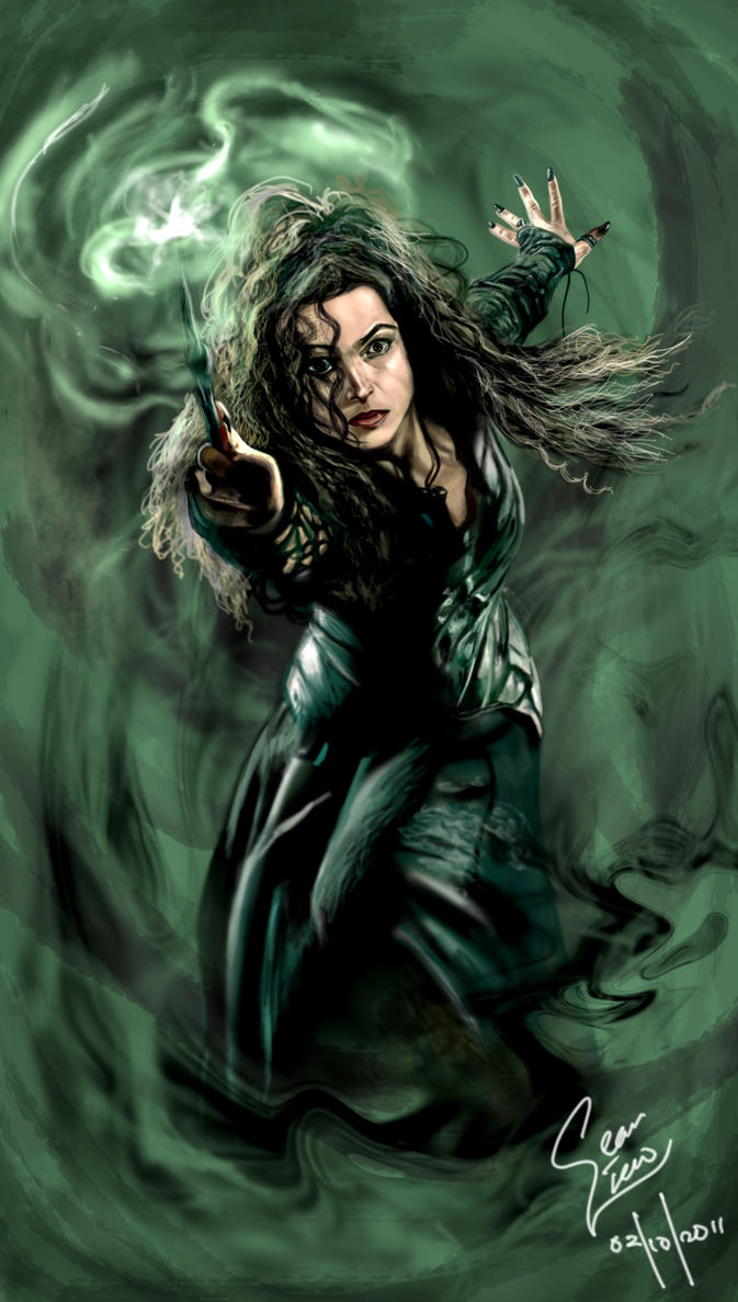 Harry Potter-Bellatrix Lestrange oscuro imágenes Lienzo Enmarcado Arte de la pared de la bruja
