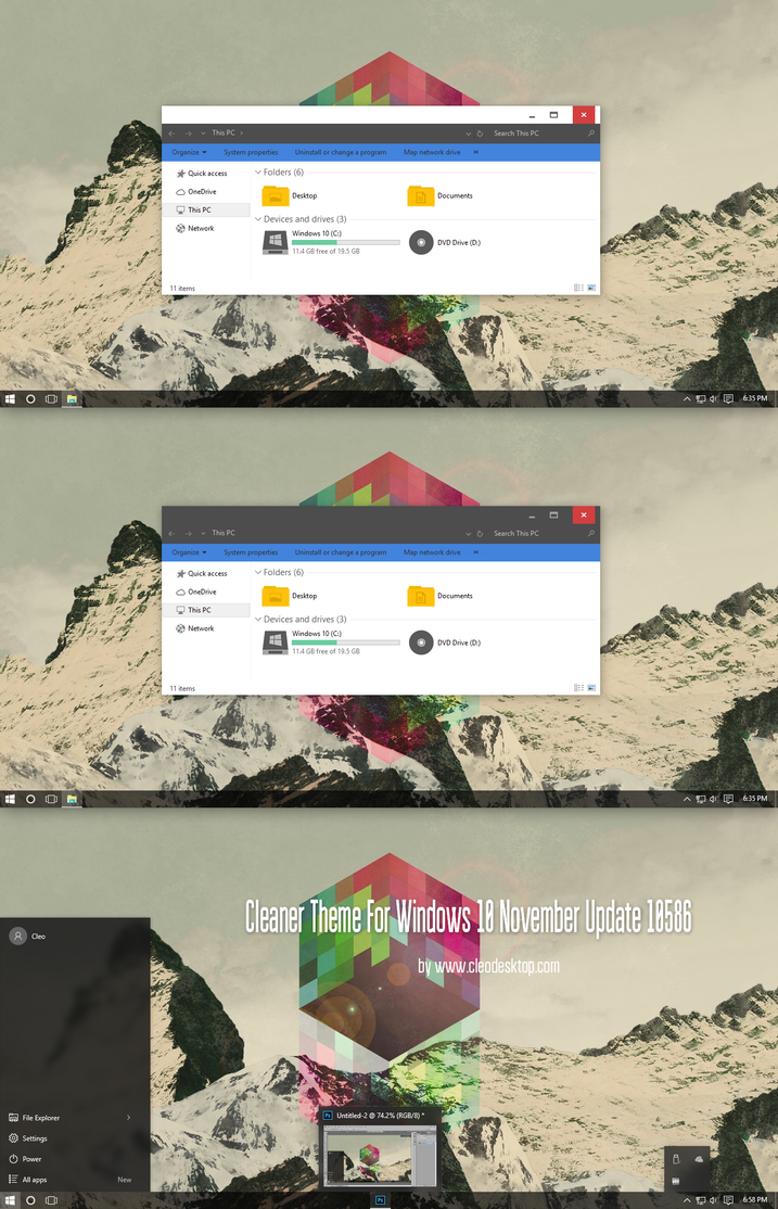 Cleaner Theme for Win7/8/8.1/10