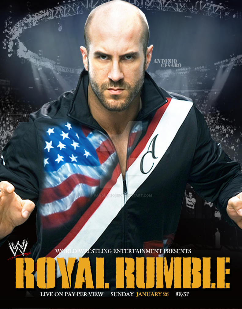 WWE  Royal Rumble 2014 Custom Poster by VanguardXII
