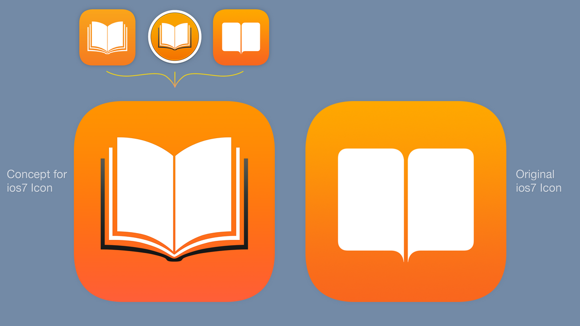 iBooks for ios7: Icon Concept by AfterworldArts on DeviantArt