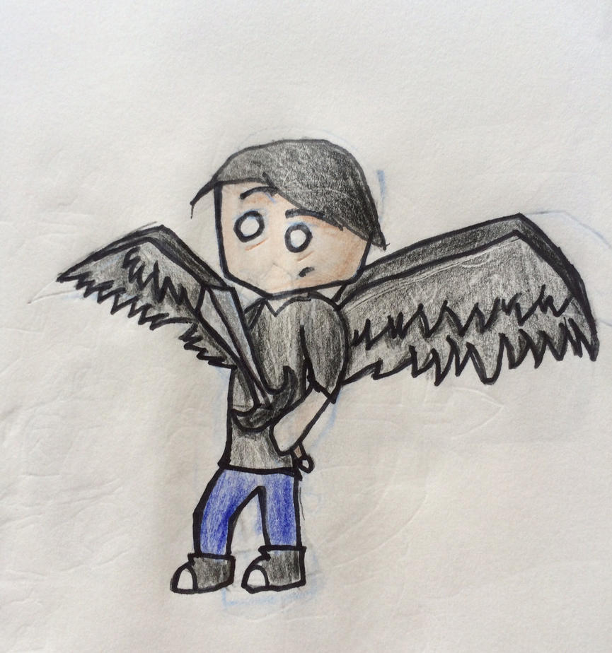 Archangel half-demon half-angel guy, or something by Woodchopper09