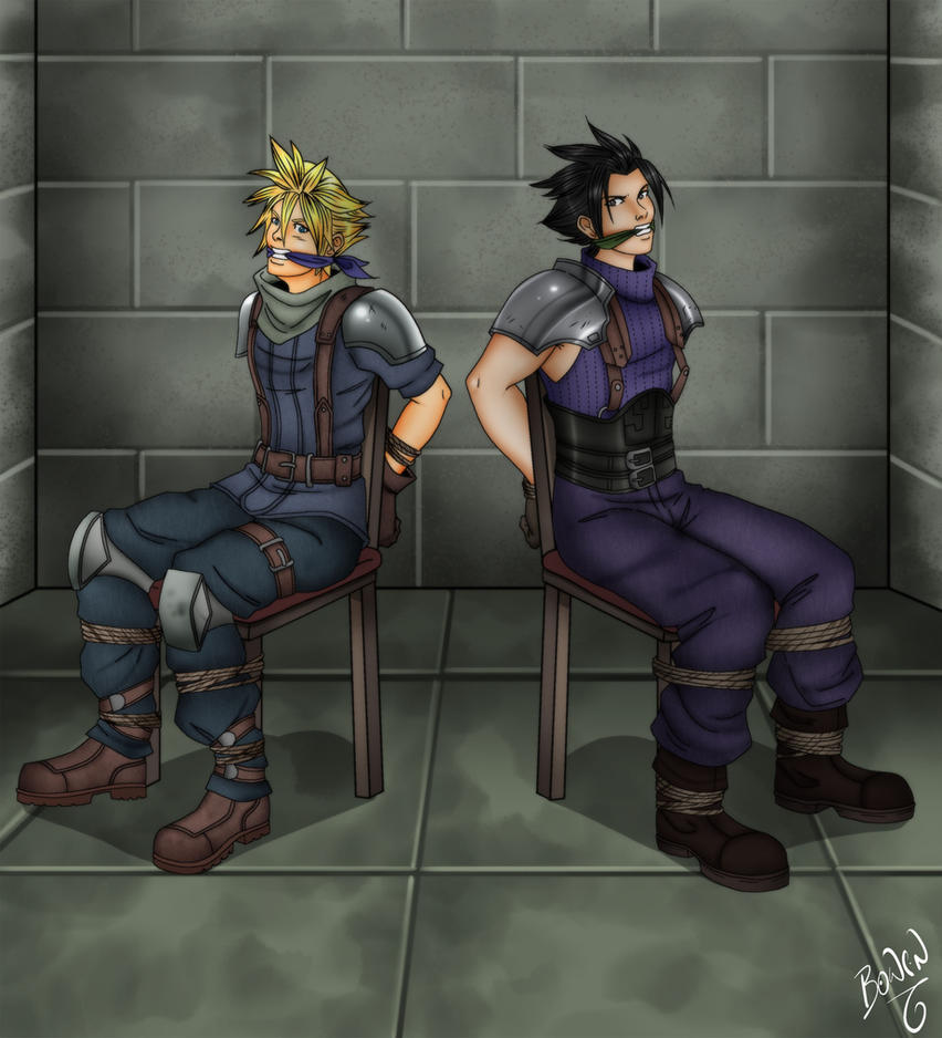 Cloud and Zack abducted by Carnath-gid on DeviantArt
