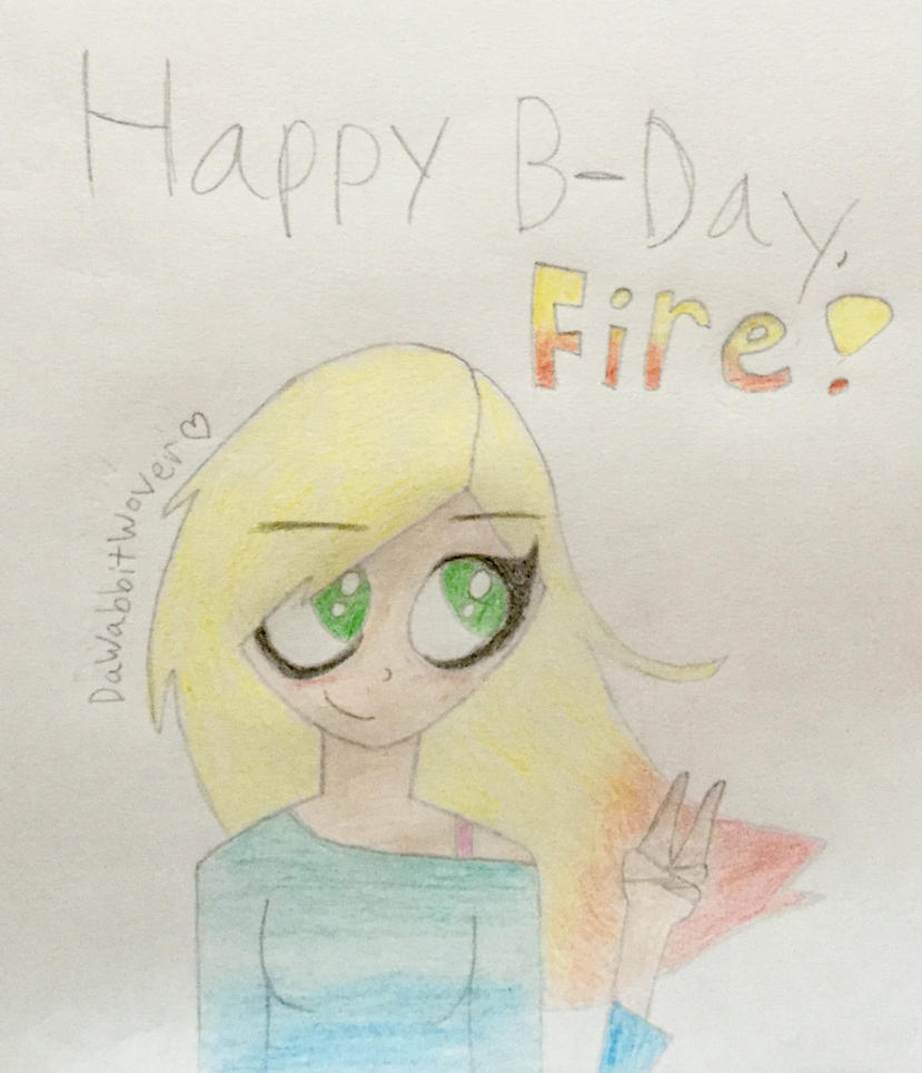 B-day gift for Fireflower500 by DaWabbitWover